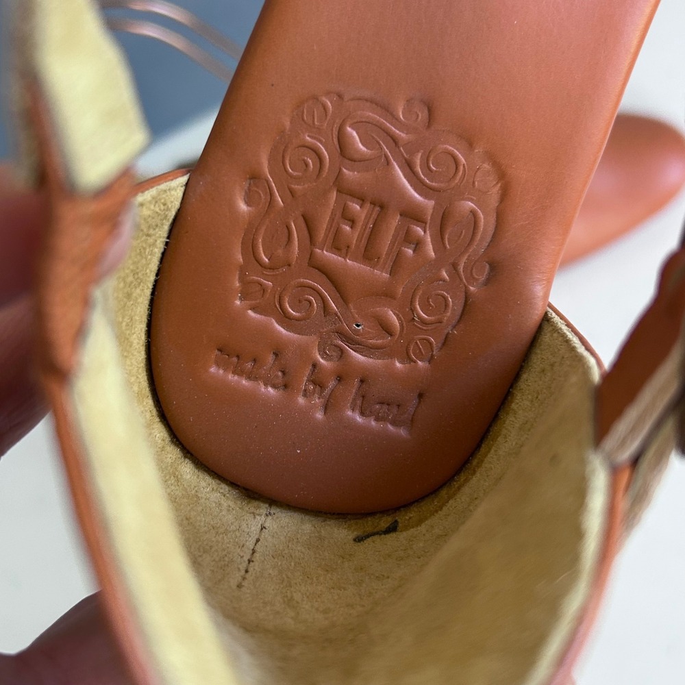 Bali ELF Handmade Mangrove Shoes size 10 Mary Jane Crisscross Flats - Picture 10 of 11